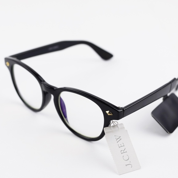 J. Crew Accessories New Jcrew Round Bluelight Glasses In Onyx
